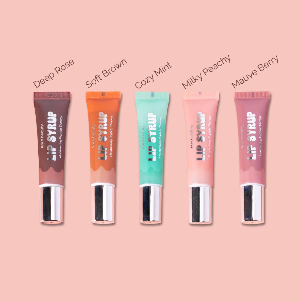 SOFT BROWN - LIP SYRUP MOISTURIZING PEPT KARA BEAUTY
