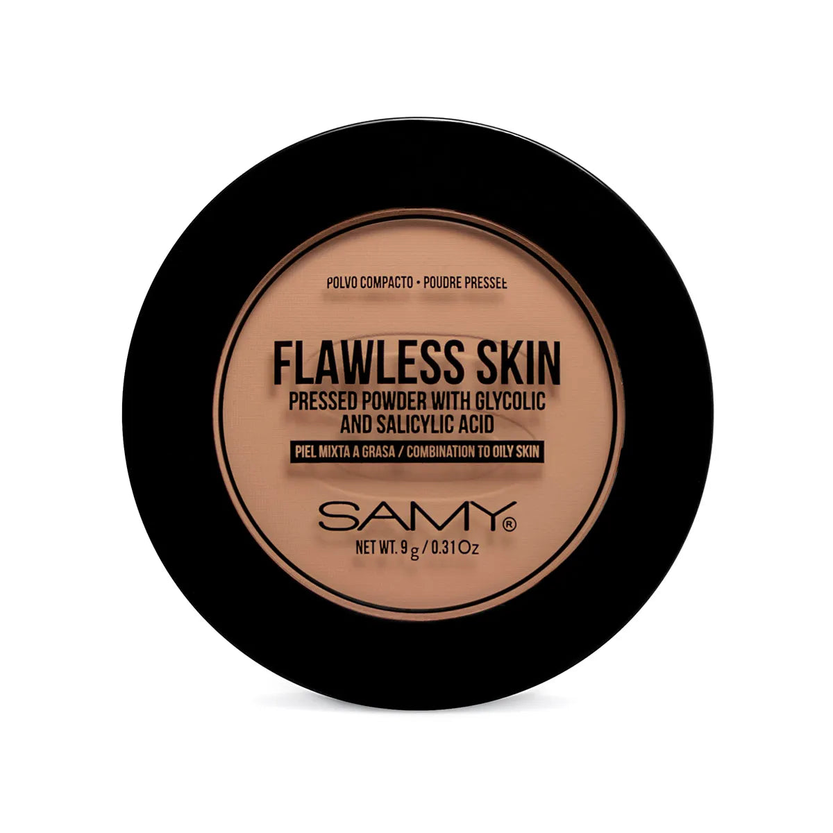 POLVO COMPACTO PIEL MIXTA A GRASA SAMY #05 NEUTRAL TAN