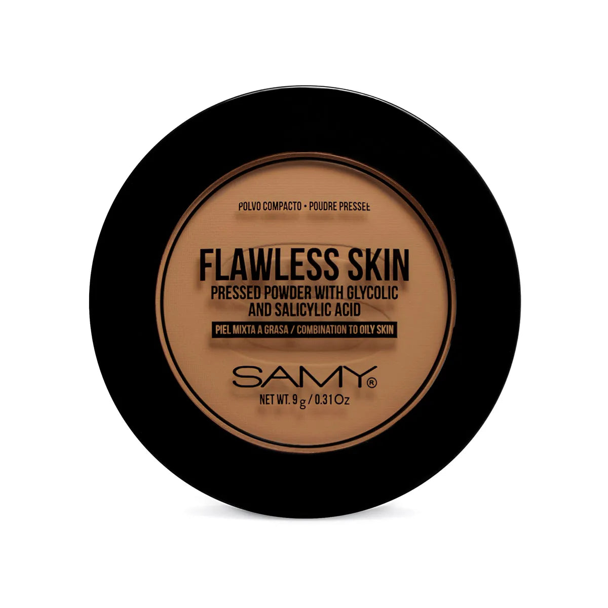 POLVO COMPACTO PIEL MIXTA A GRASA SAMY #07 DEEP TAN