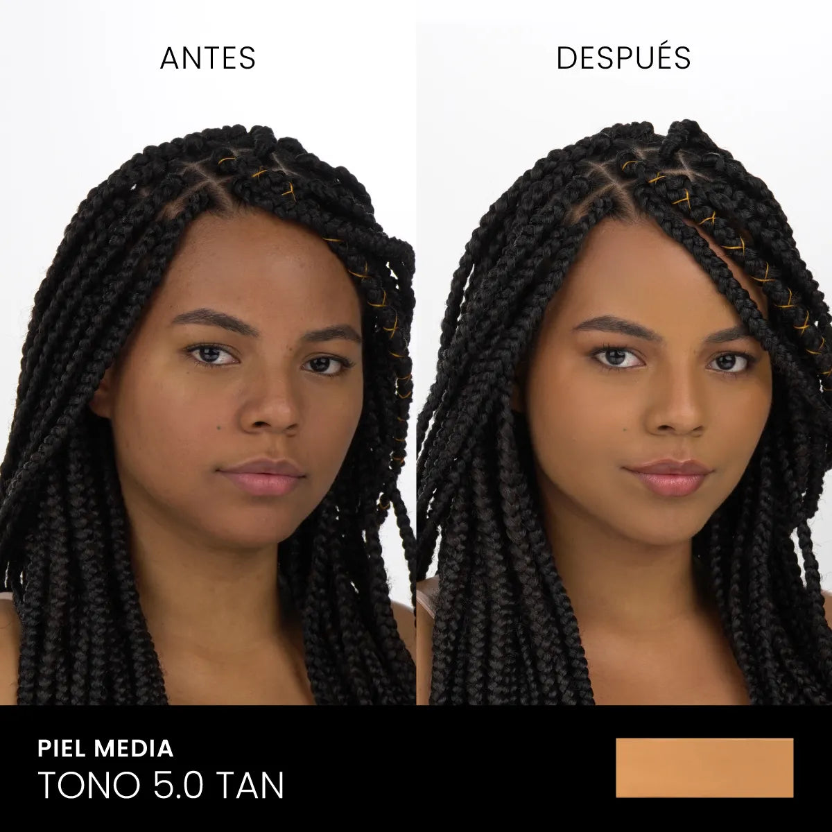BASE LÍQUIDA GO BRIGHT 30 g SAMY # 5.0 TAN - LANZAMIENTO