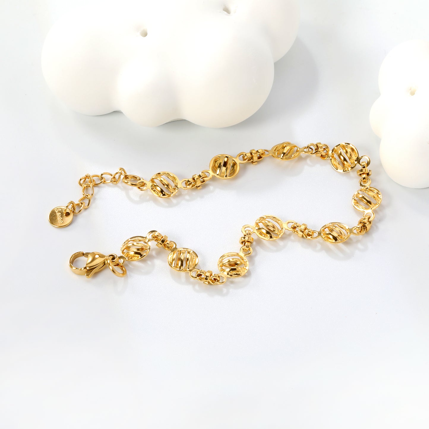 BR280001G PULSERA ACERO FINA ACERINA