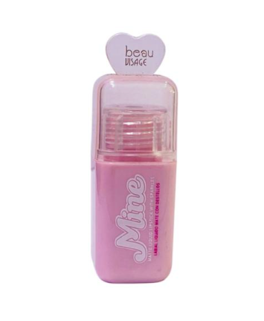 LIP-325-1 LABIAL LIQUIDO MATE CON DESTELLOS MINE BEAU VISAGE