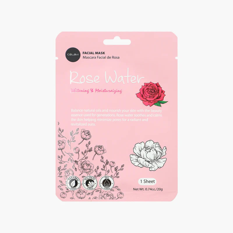 MK021 MASCARILLA AGUA DE ROSAS CELAVI