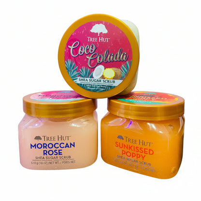TREE HUT SET EXFOLIANTE CORPORAL 3 UND 510G