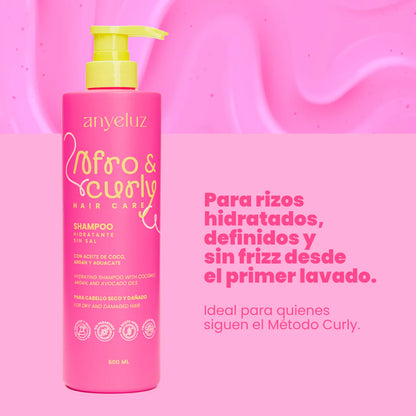 MF-100 AFRO Y CURLY SHAMPOO COLOCHOS ANYELUZ