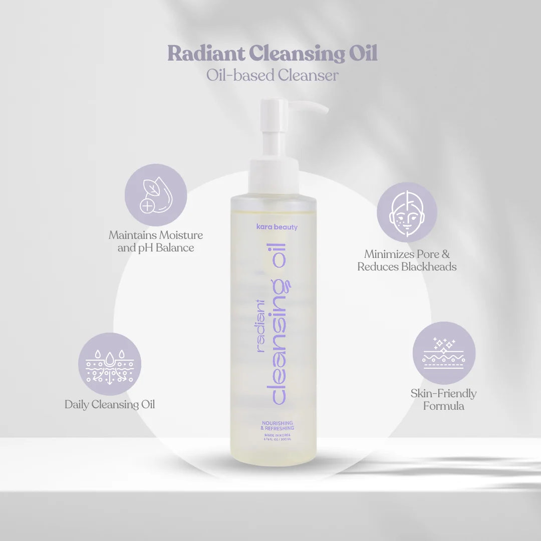 RADIANT CLEANSING OIL - NOURISHING AND R KARA BEAUTY