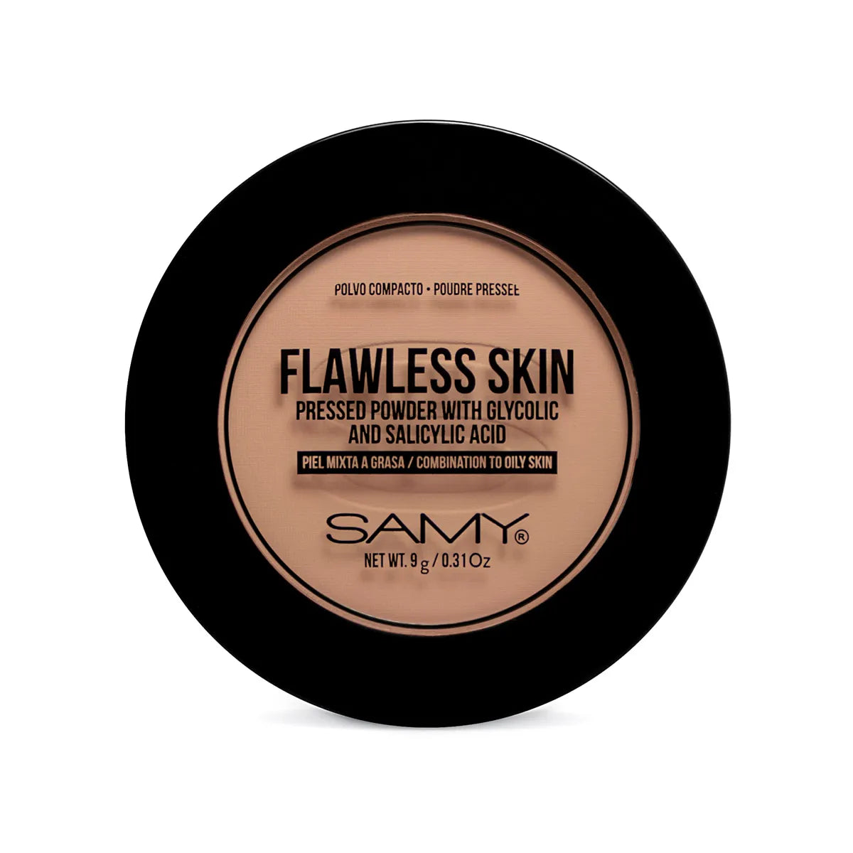 POLVO COMPACTO PIEL MIXTA A GRASA SAMY #04 MEDIUM TAN