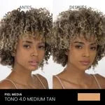 BASE LÍQUIDA GO BRIGHT 30 g SAMY # 4.0 MEDIUM TAN - LANZAMIENTO