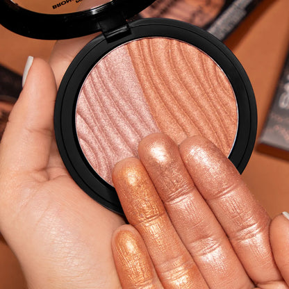 POLVO COMPACTO BRONCEADOR ILUMINADOR x 10 gr SAMY PEARL BRONZE