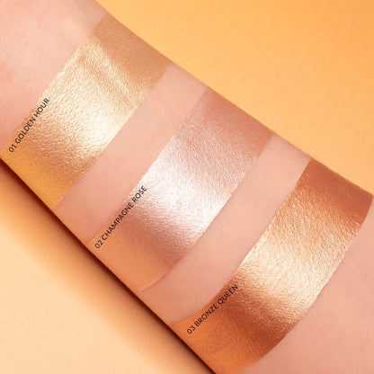 ILUMINADOR LIQUIDO SAMY PARA OJOS Y ROSTRO # 02. CHAMPAGNE ROSE