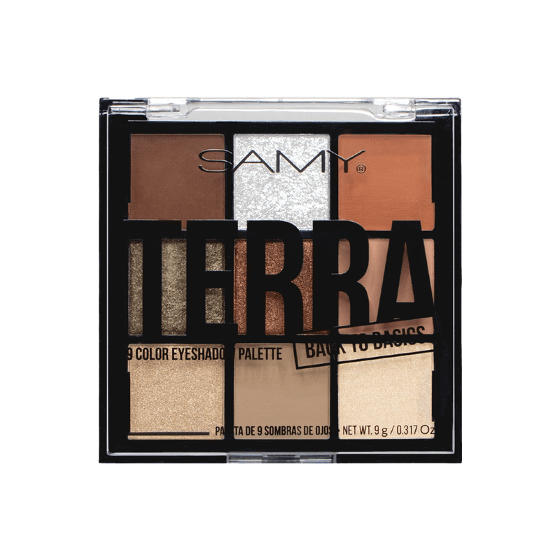 PALETA X 9 SOMBRAS DE OJOS SAMY # 11. TERRA