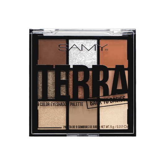 PALETA X 9 SOMBRAS DE OJOS SAMY # 11. TERRA