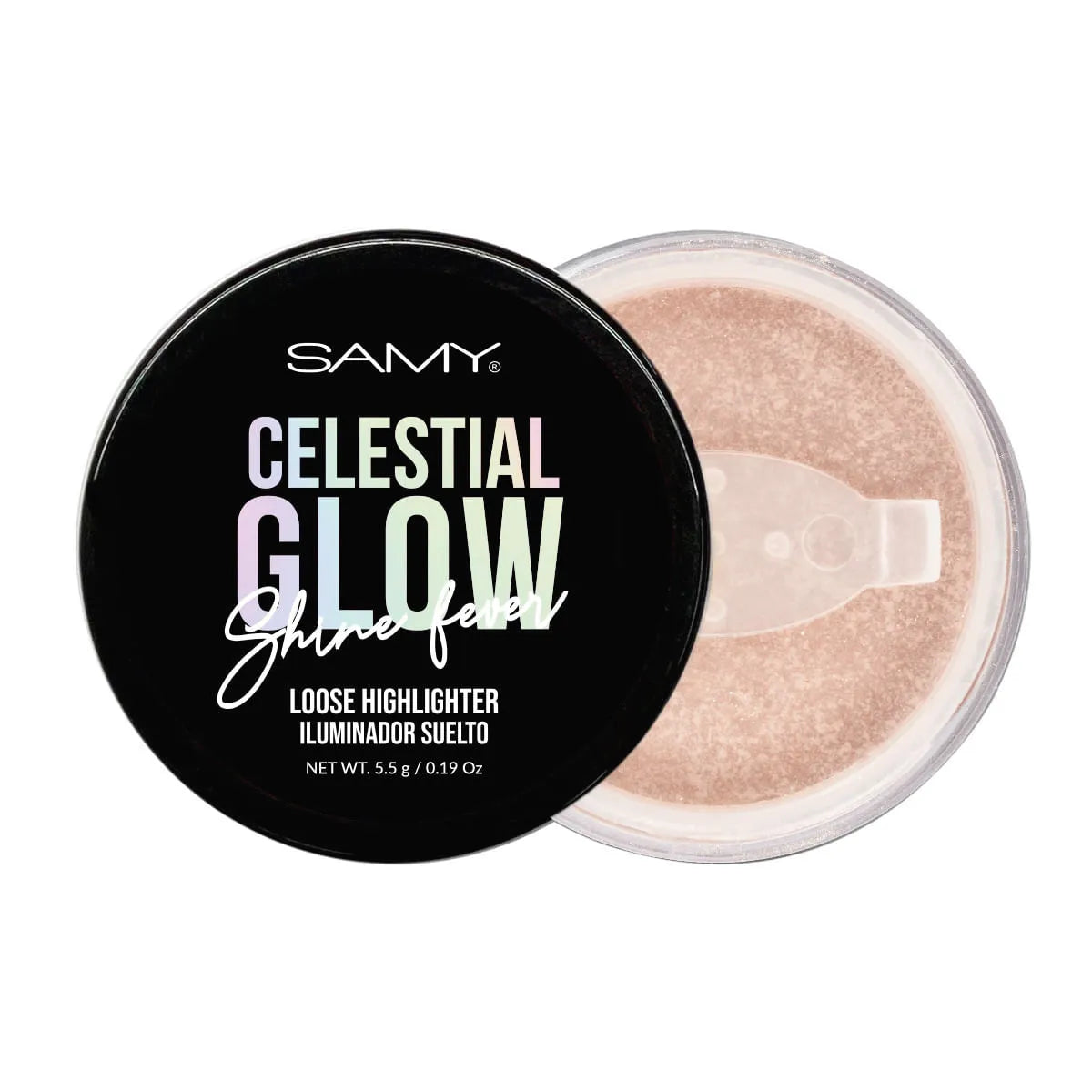NSOC37090-25CO 02 Golden Hour Celestial Glow Shine Fever Iluminador suelto SAMY