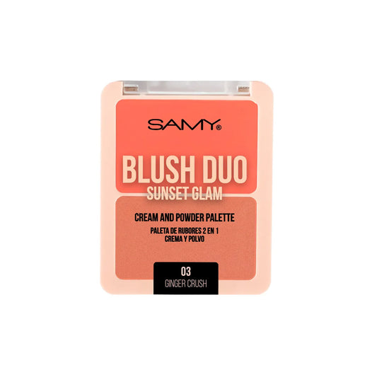 PALETA RUBORES 2 EN 1 CREMA Y POLVO #03 GINGER CRUSH SAMY