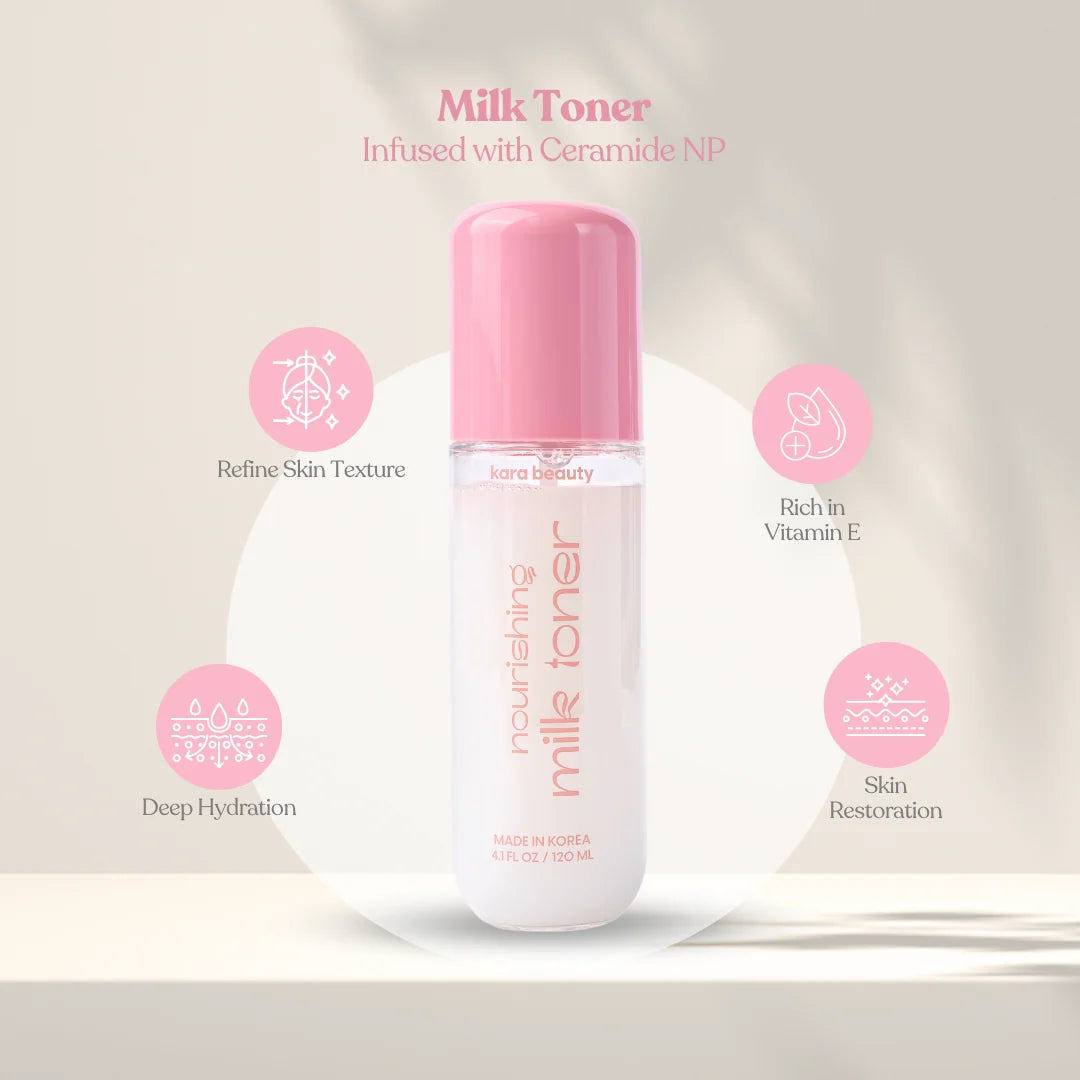 NOURISHING MILK TONER (120ML) (KOREA) KARA BEAUTY