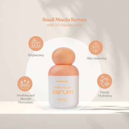 SNAIL MUCIN SERUM (30 ML) (KOREA) KARA BEAUTY