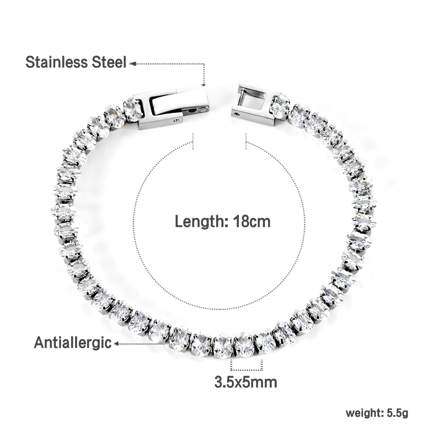BR26820AS PULSERA ACERO FINA ACERINA