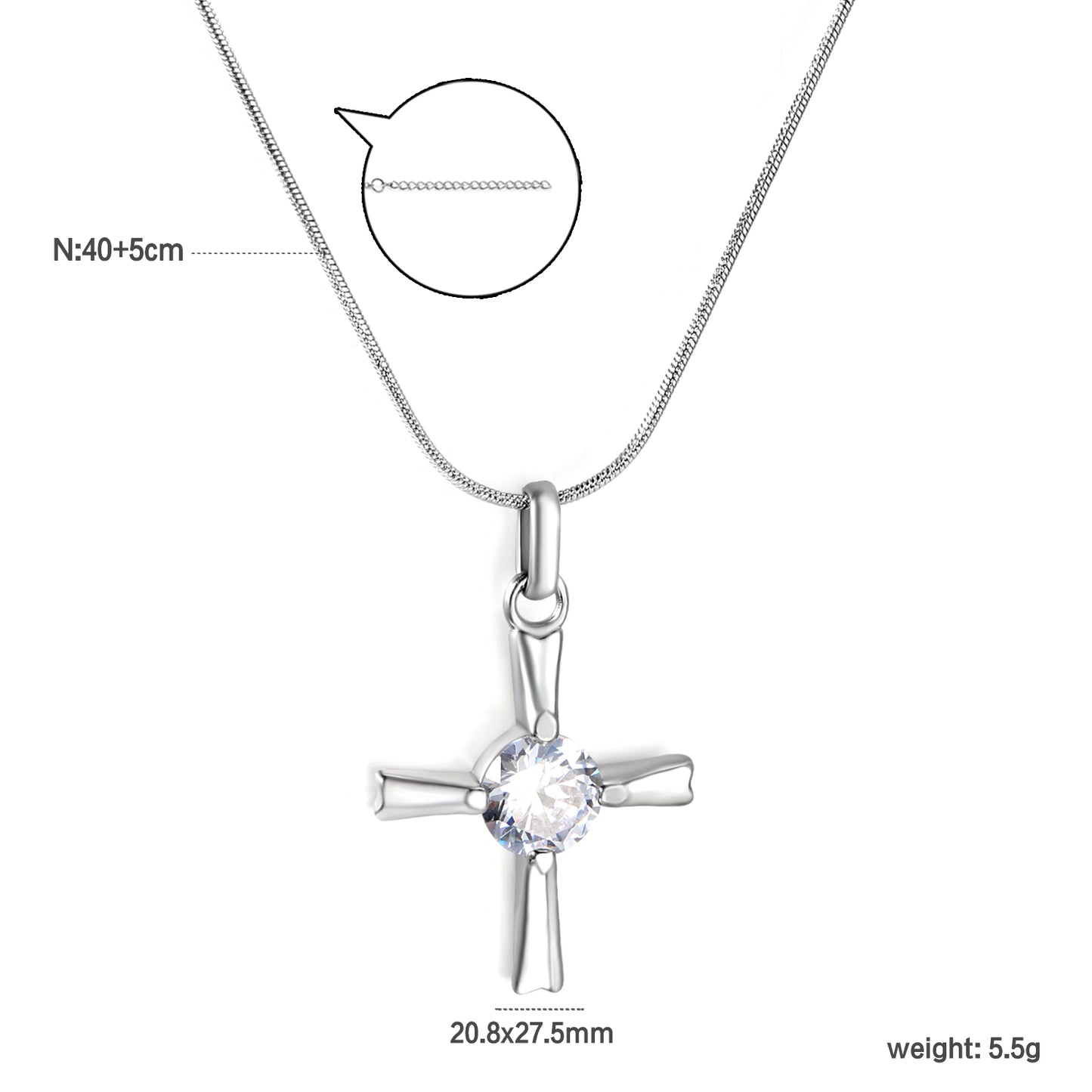 NE2F000AS COLLAR ACERO FINO ACERINA
