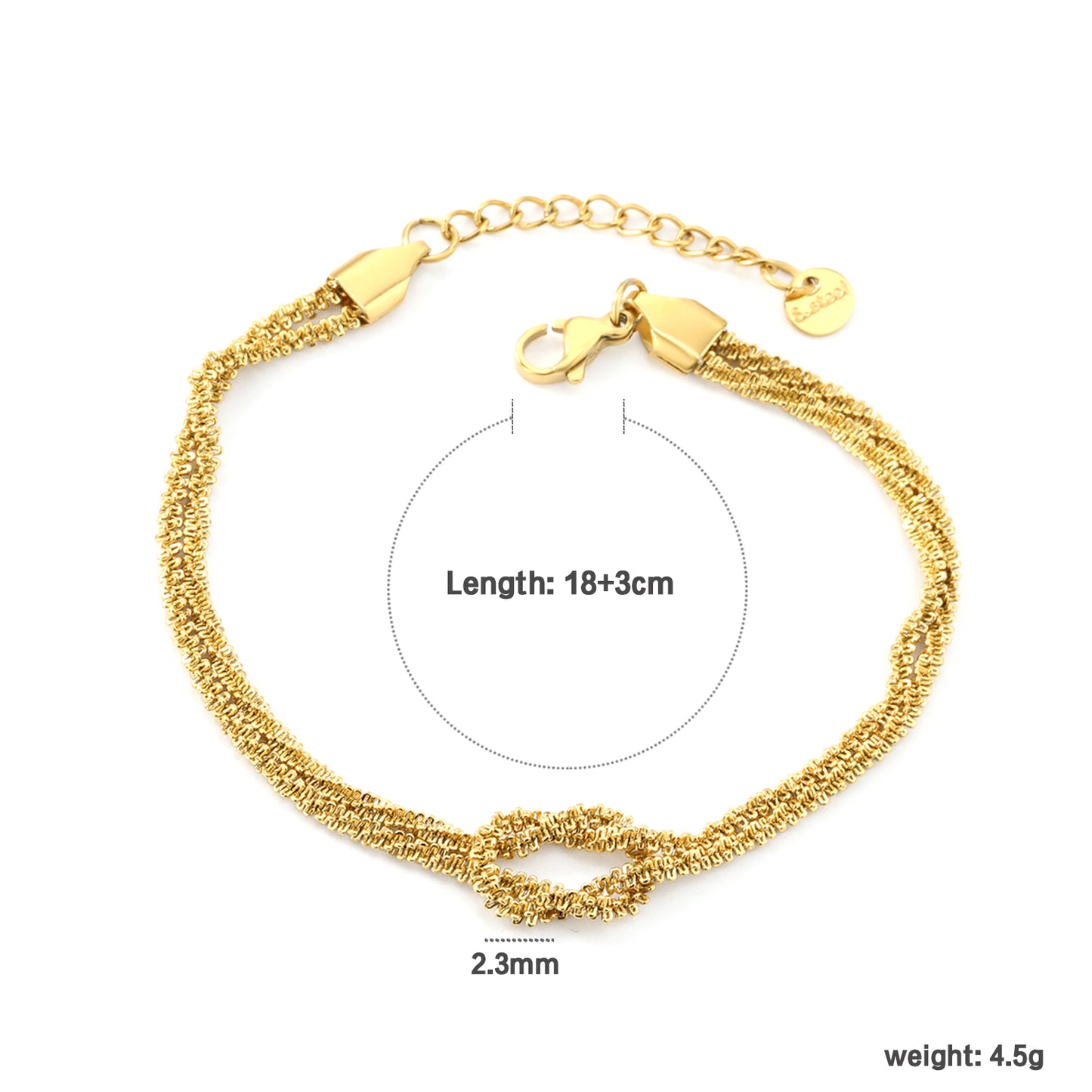 BR284201G PULSERA ACERO FINA ACERINA