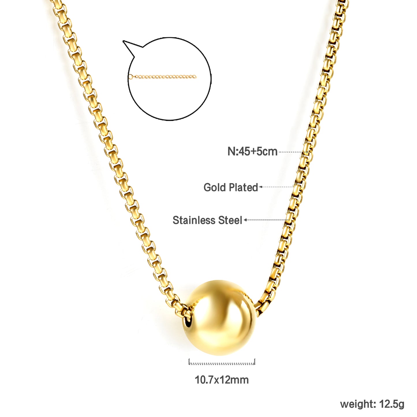 NE2D1001G COLLAR ACERO FINO ACERINA