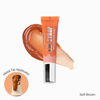 SOFT BROWN - LIP SYRUP MOISTURIZING PEPT KARA BEAUTY