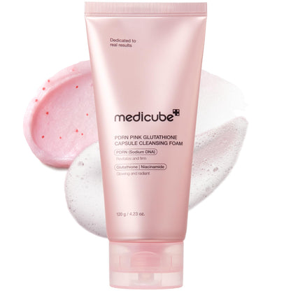 [Medicube] PDRN ESPUMA LIMPIADORA CON CÁPSULA DE GLUTATÍÓN ROSA 120 g
