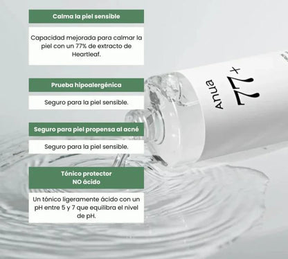 [ANUA] HEARTLEAF 77% TÓNICO CALMANTE 40ml