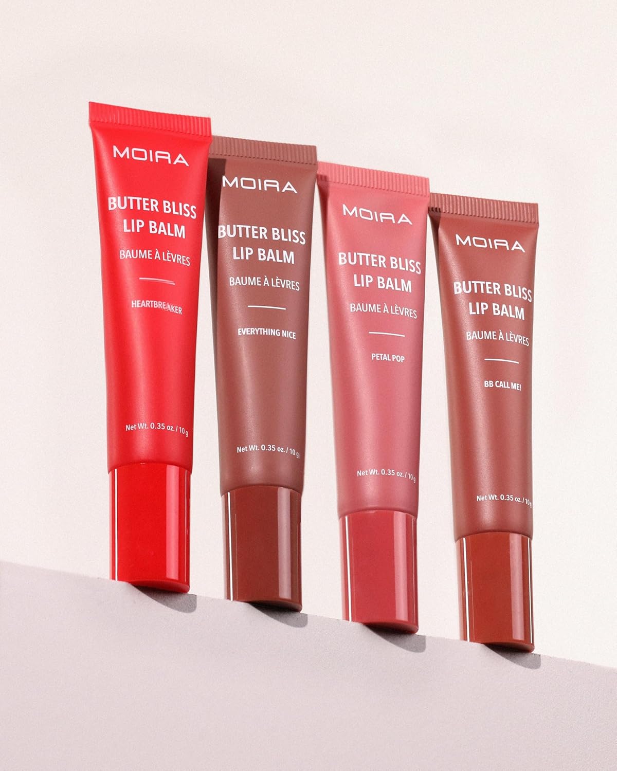 SET DE BALSAMOS LABIALES BUTTER BLISS LIP BALM MOIRA 4PCS 10GR