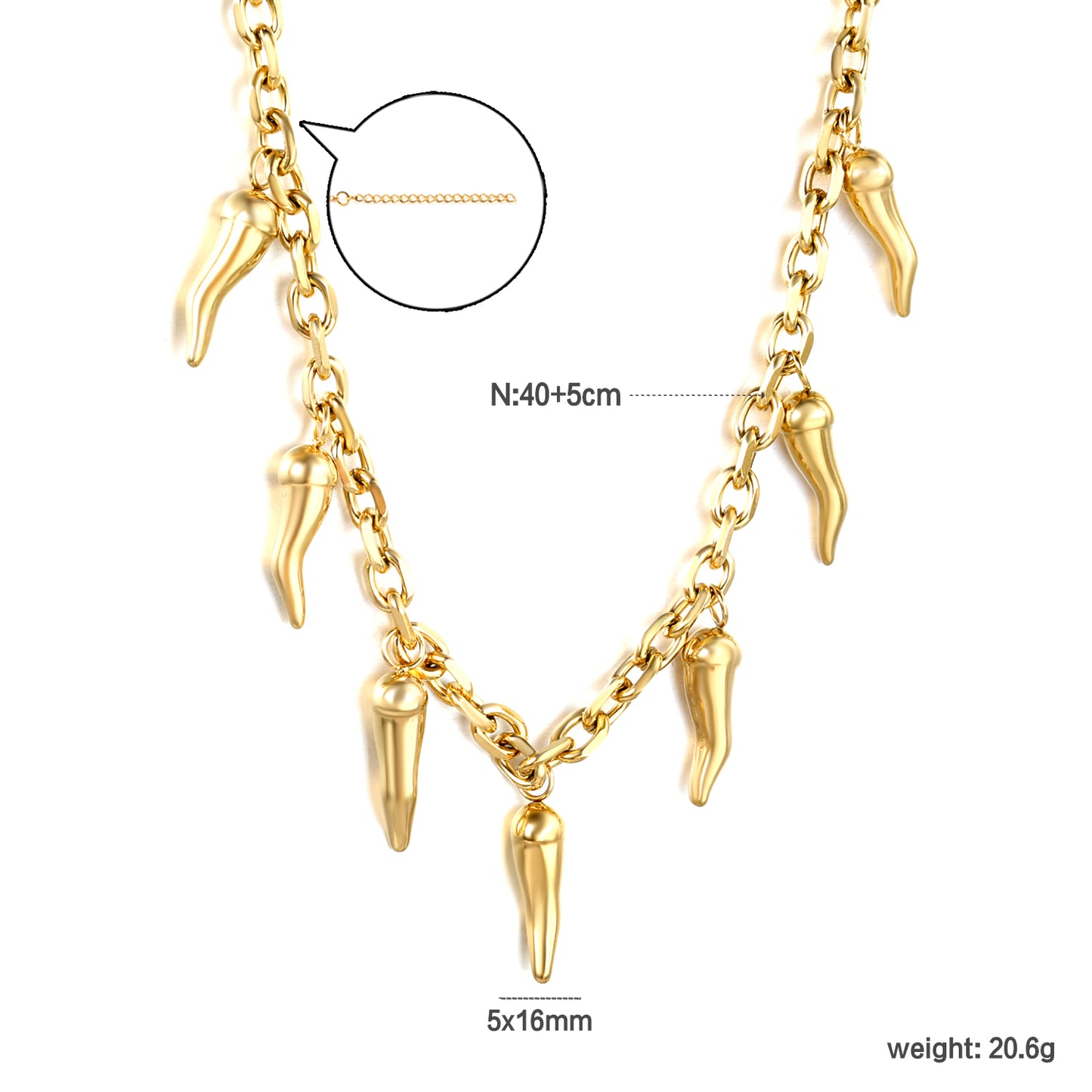 NE2D4701G COLLAR FINO EN ACERO ACERINA