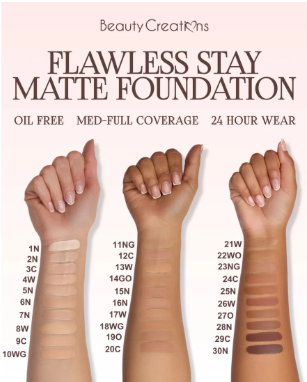 FSMF-8W BASE DE MEDIA A ALTA COBERTURA MATTE BEAUTY CREATIONS