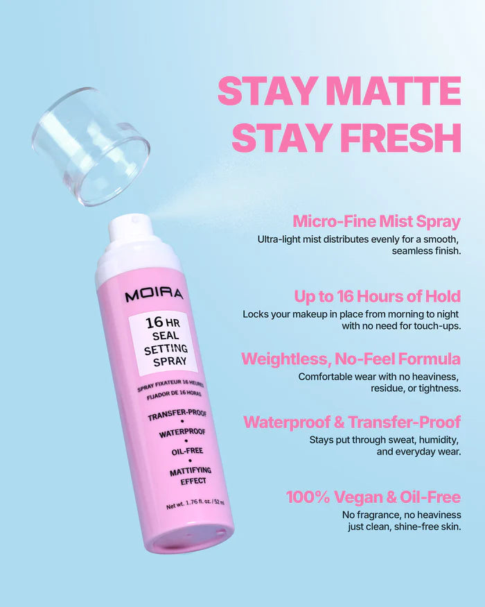 HRS001 SEAL SETTING SPRAY 16HR MOIRA