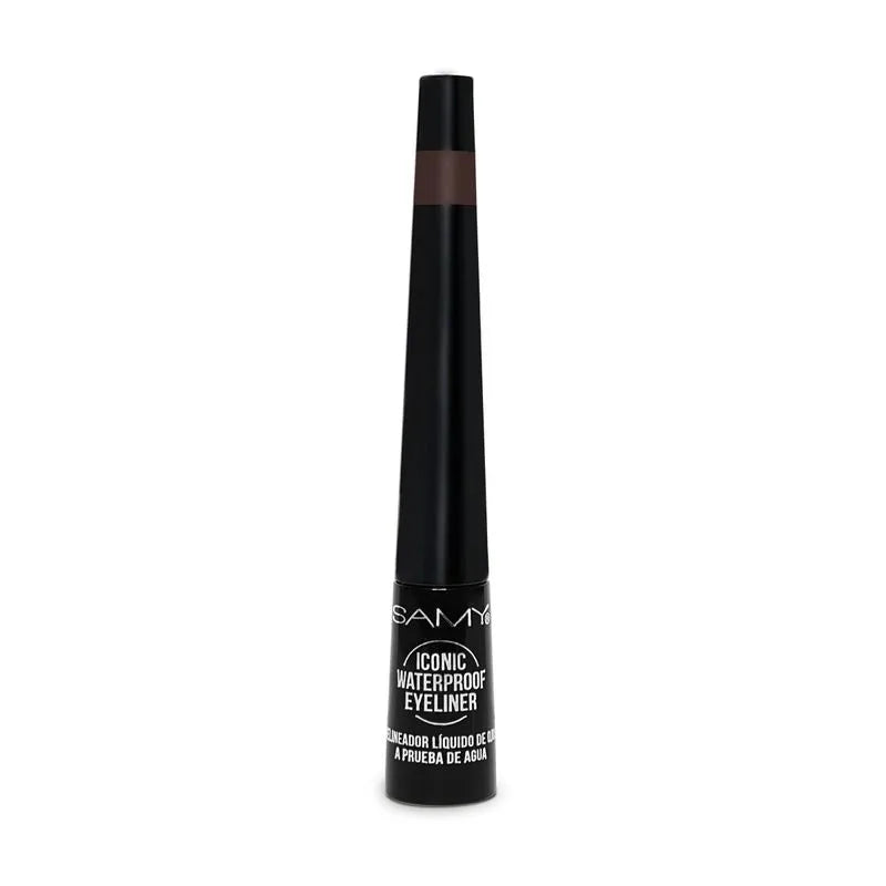 DELINEADOR LÍQUIDO PLUMÓN A PRUEBA DE AGUA SAMY # 2. CAFÉ OSCURO - DARK BROWN