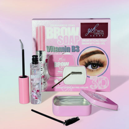 Set de 2 piezas jabón y gel para cejas Gel de cejas YH-BEJA