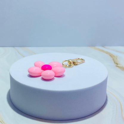 LLAVERO FLOR PLASTICA