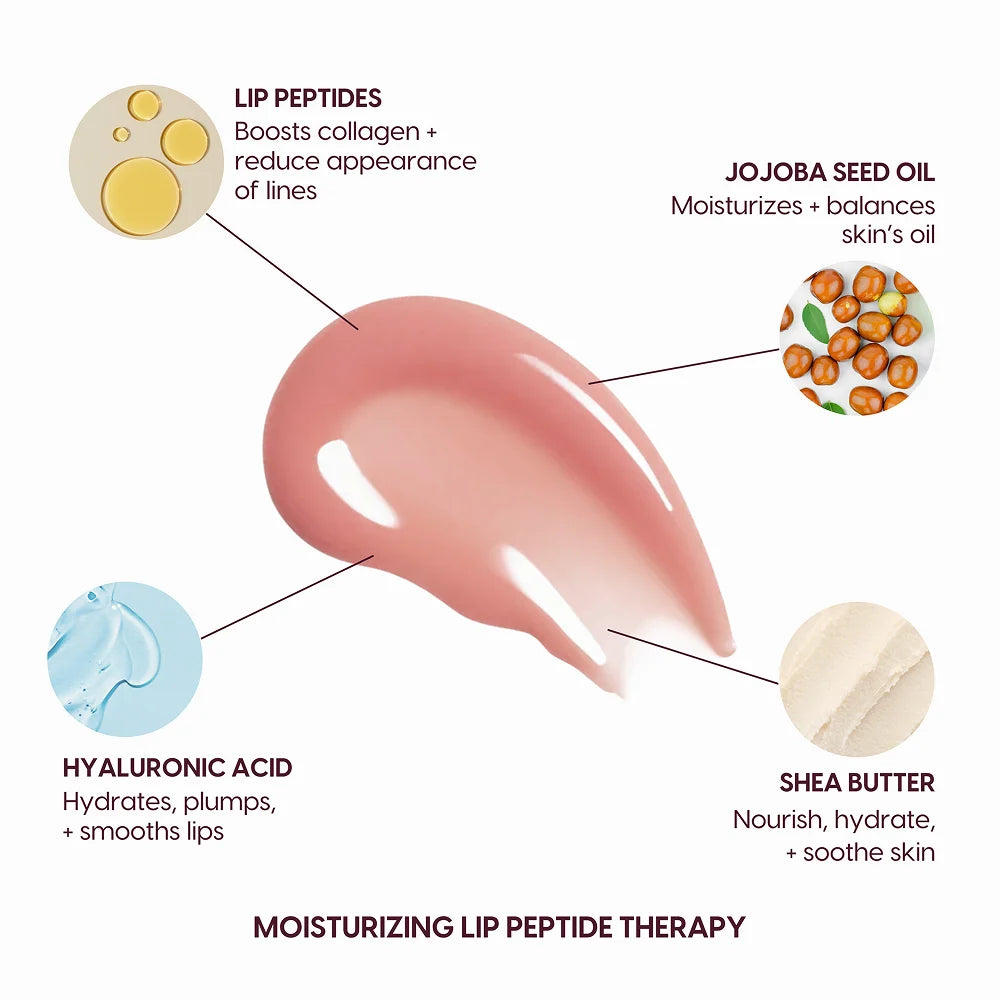 SOFT BROWN - LIP SYRUP MOISTURIZING PEPT KARA BEAUTY