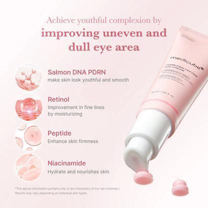 [Medicube] CREMA DE OJOS CON PÉPTIDOS PDRN ROSA 30 ml