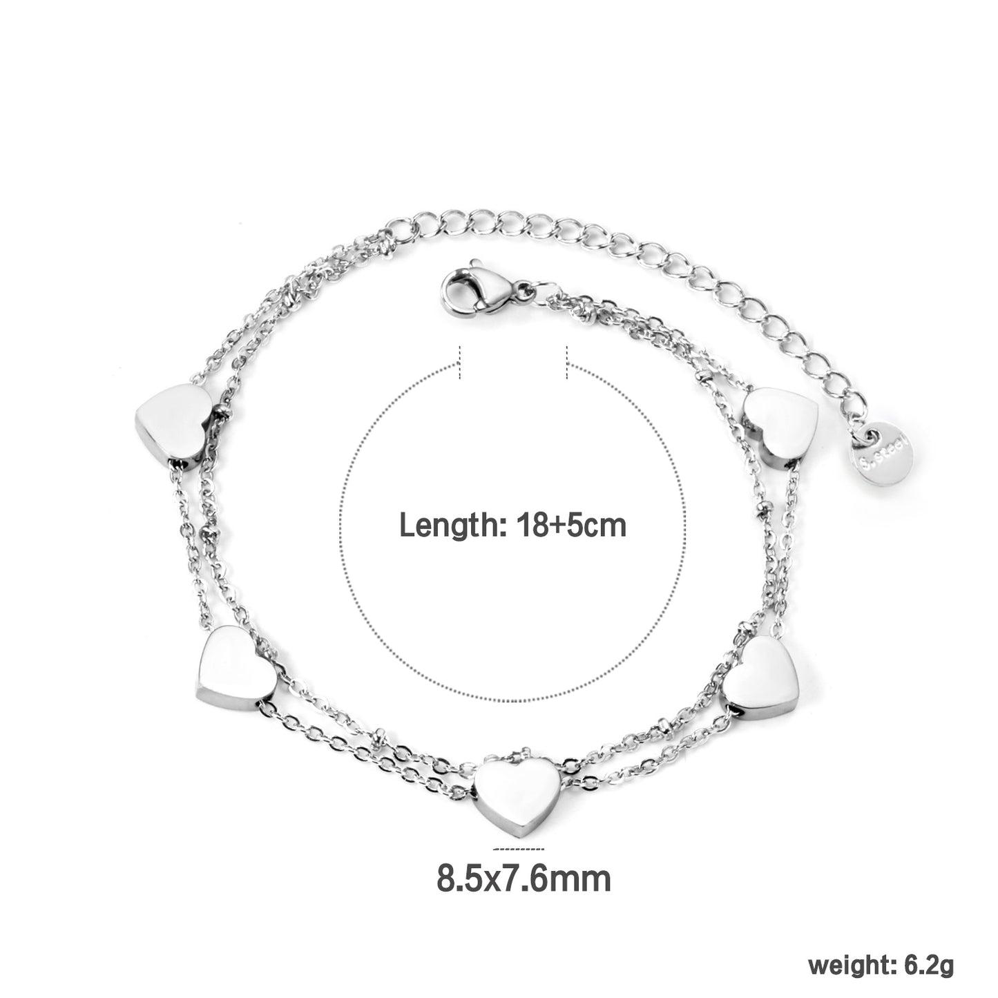 BR234101S PULSERA ACERO FINA ACERINA