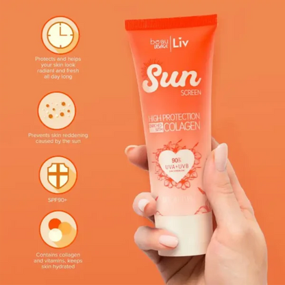 SKY-070 BLOQUEADOR EN GEL LIV SUN SCREEM BEAU VISAGE