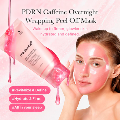  [Medicube] PDRN MASCARILLA NOCTURNA ENVOLVENTE CON CAFEÍNA ROSA 75 ML