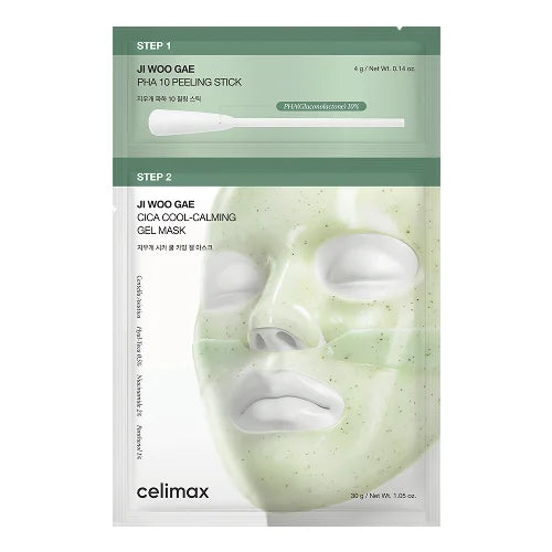 [celimax] [1 unidad] JI WOO GAE CICA PHA PEEL MÁSCARA EN GEL DE 2 PASOS_4 g + 30 g