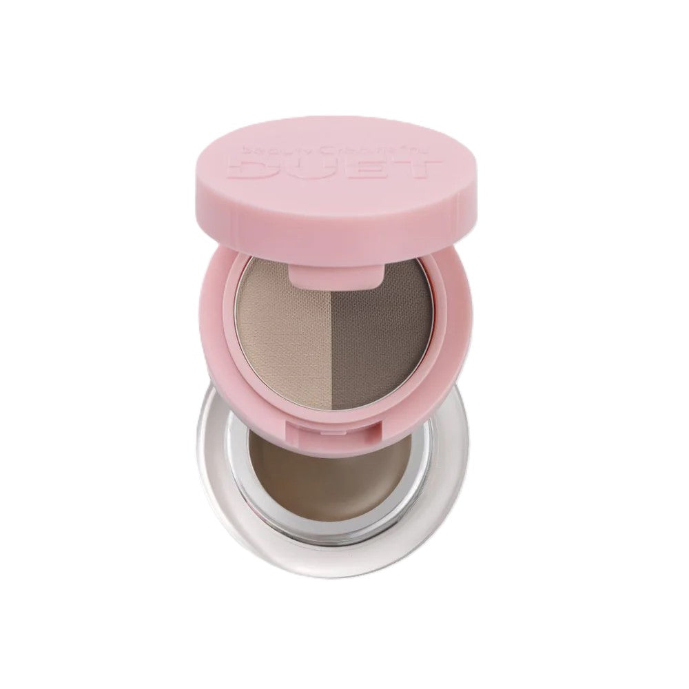 DUET-POD1 BLONDE DUET MAQUILLAJE POLVO CREMOSO PARA CEJAS BEAUTY CREATIONs