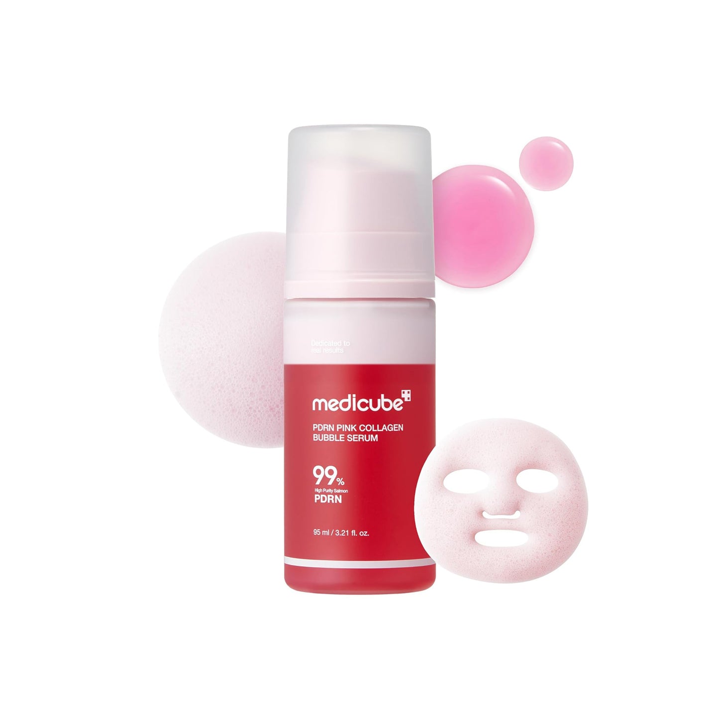 [Medicube]SUERO DE BURBUJA DE COLÁGENO ROSA PDRN 95ml